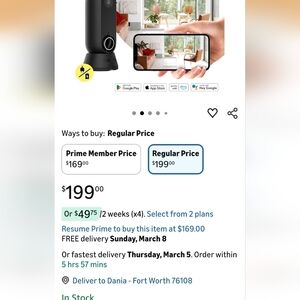 Camera CANARY flex Black Smart Home Device